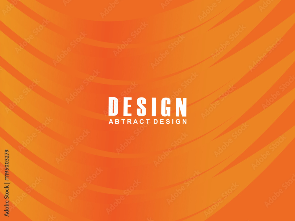 Fototapete abstract modern orange gradient wave background overlapping text space. modern concept. vector illus