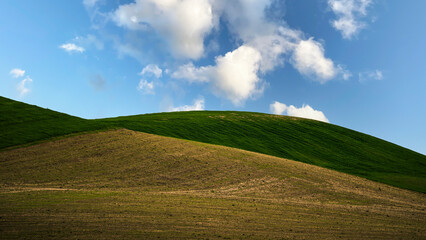 Matera province: spring countryside landscape 