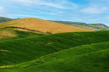 Matera province: spring countryside landscape 