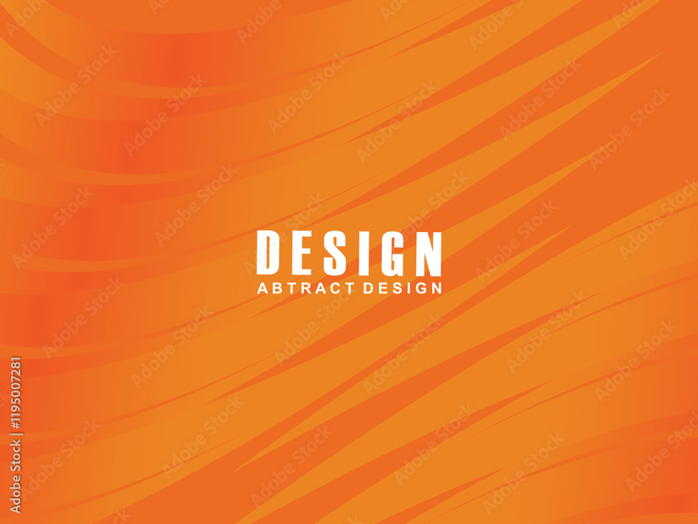 Fototapete abstract modern orange gradient wave background overlapping text space. modern concept. vector illus