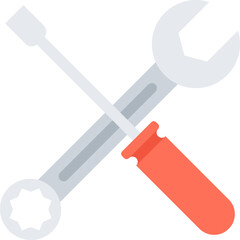 settings flat vector web icon