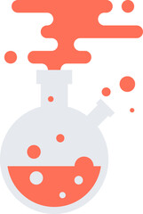 creative research flat vector web icon