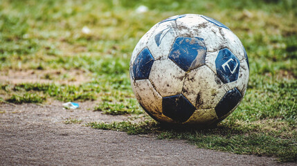 Sports Ball on the Field for Athletic and Game-Themed Designs