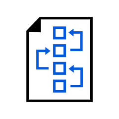 Obraz premium Project Planning Icon on transparent background 