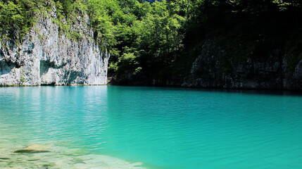 Calm Lake with Mountain View for Peaceful Nature and Scenic Themes