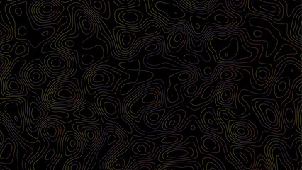 Topographic map. Geographic mountain relief. Abstract lines background. Contour maps. Vector illustration, Modern design with White background with topographic wavy pattern. 