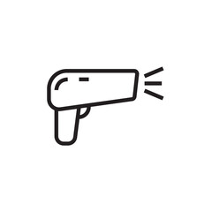 Barcode Scanner Icon Vector Illustration isolated on white background