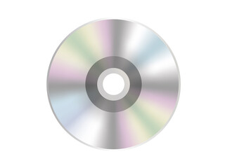 Silver optical disc icon, used to represent CD, DVD and related film, music content, albums