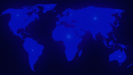 blue color wave on earth map