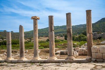 Fototapeta premium historical columns at patara turkey