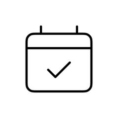 Appointment icon Thin line vector