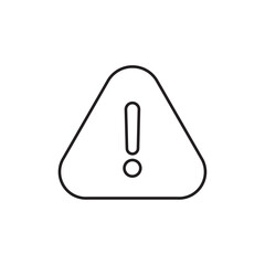 attention sign icon Thin line vector