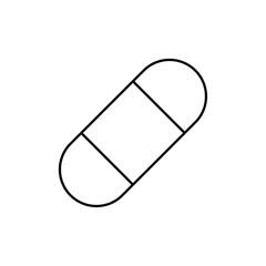 Band aid icon Thin line vector