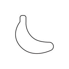 Banana icon Thin line vector
