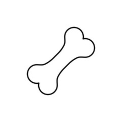 Bones icon Thin line vector