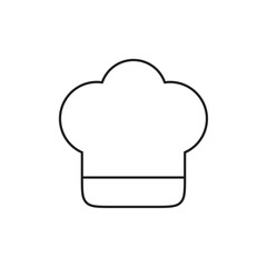 Chef hat icon Thin line vector