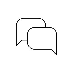 Chat icon Thin line vector