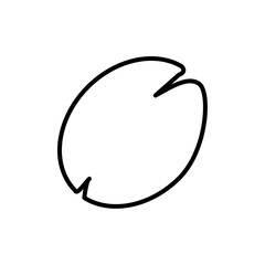 Coffee Bean icon Thin line vector