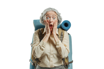 person with binoculars