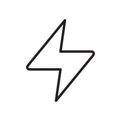 Electricity icon Thin line vector
