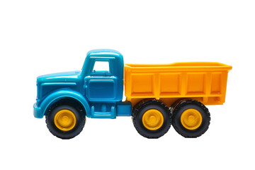Fototapeta premium toy truck isolated on white