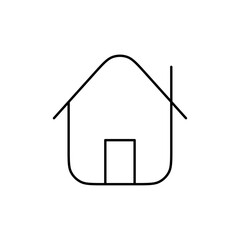 House icon Thin line vector