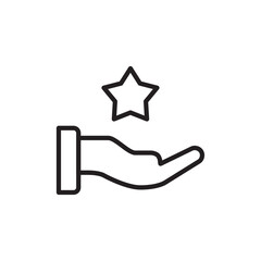 Loyalty program icon Thin line vector