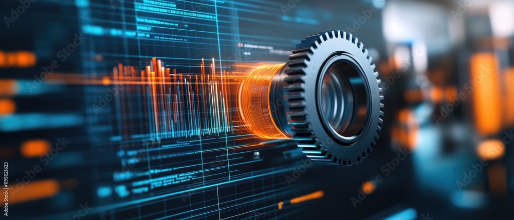 Aufkleber innovative engineers enhance mechanical systems through advanced visualization techniques high-tech 