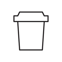 Protein shake icon Thin line vector