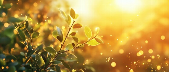 Obraz premium Eco-community vibes sunset hues and sustainable living through visual storytelling