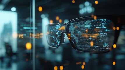 Visualizing crypto ledgers in modern workplaces with augmented reality displays