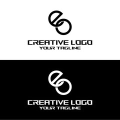 creative letter logo eo design vector