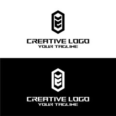 creative letter logo eo design vector