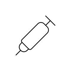 Syringe icon Thin line vector