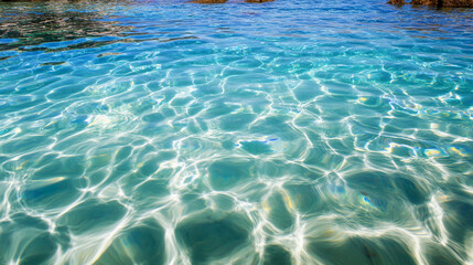 Stunning Lake Landscape with Clear Blue Water and Sky Reflections