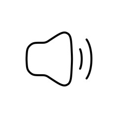 Volume icon Thin line vector
