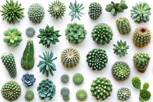 set of cactus - Powered by Adobe