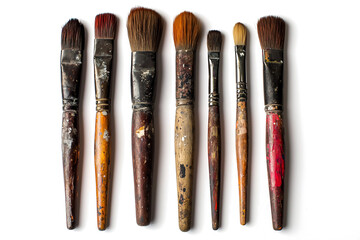 Naklejka premium brushes isolated on white