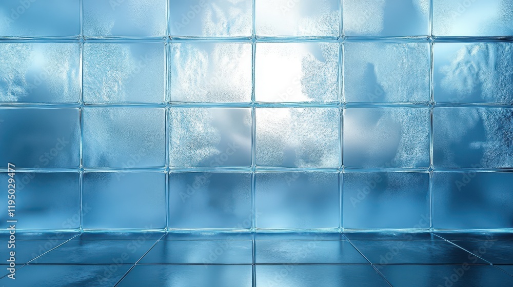 Aufkleber frosted glass texture with soft diffused light shining through, creating an ethereal atmosphere in a