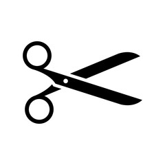 Scissors sign on transparent background