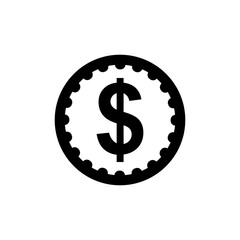 Money sign on transparent background