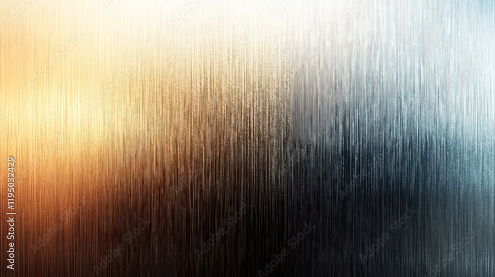 Poster unique matte metallic gradient featuring brushed aluminum texture with soft color transitions reflec