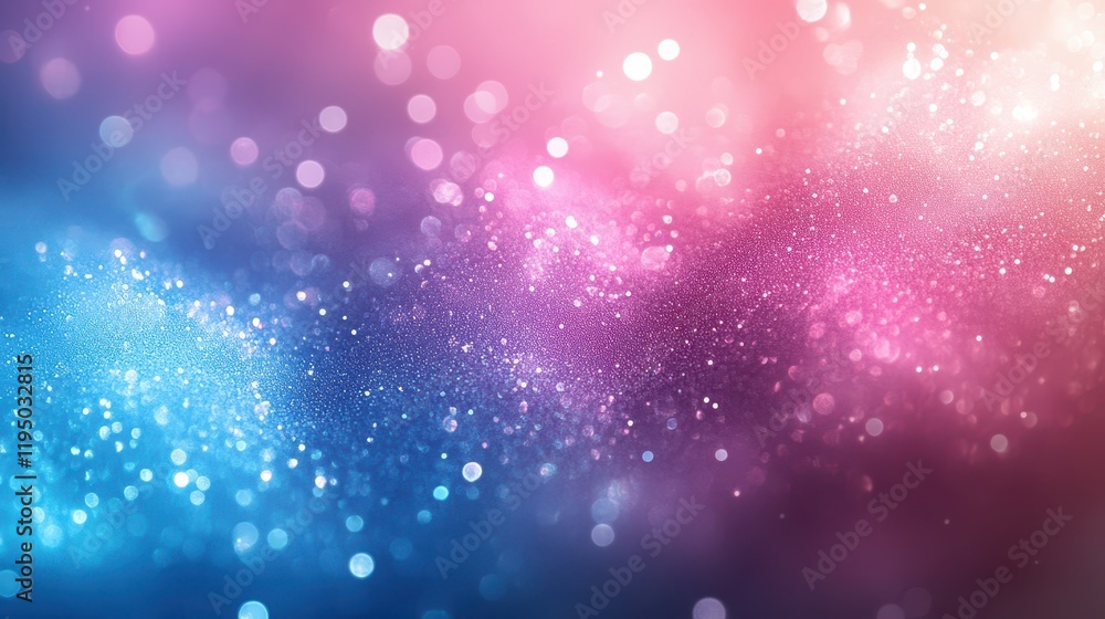 Poster holographic gradient background showcasing a minimalistic blend of soft pinks and blues that creates