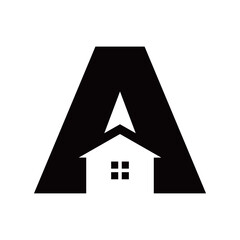 letter A home logo