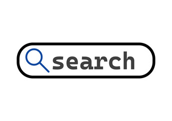 Recuadro de búsqueda con lupa y palabra buscar