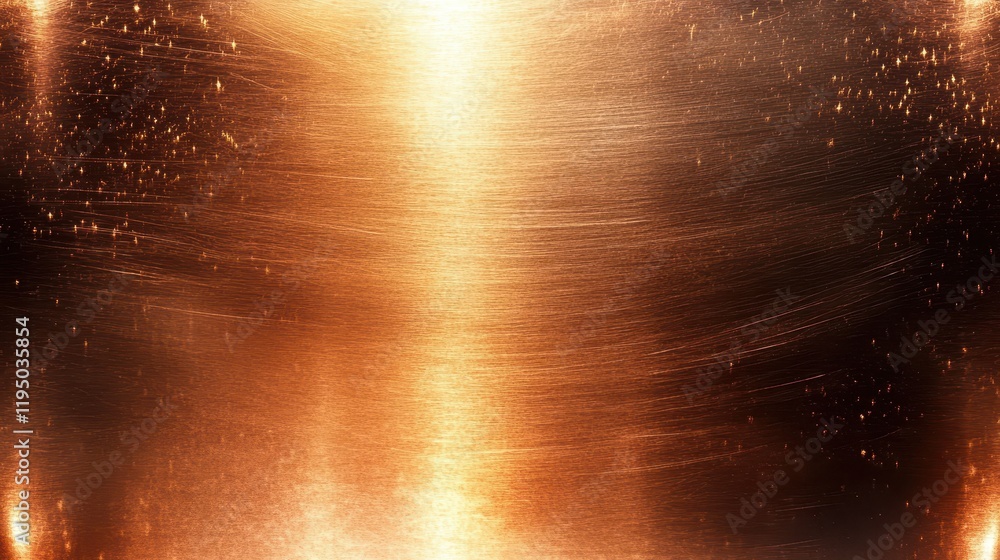 Poster seamless metallic copper texture with soft lighting creating a warm and inviting atmosphere, suitabl