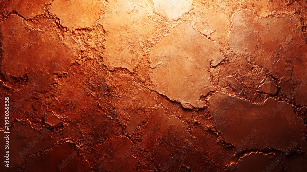 Poster warm terracotta texture with intricate details highlighting a rustic aesthetic and natural earth ton