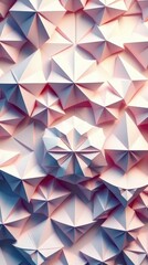 Abstract Geometric Origami Pattern Background