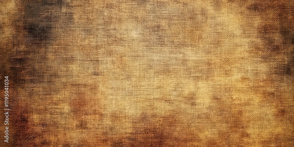 Poster brown canvas texture with vintage grunge effect featuring warm earthy tones and a subtle abstract pa