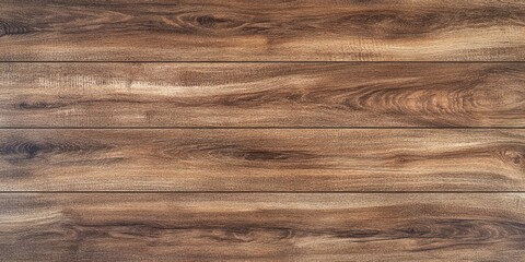 Natural brown wood texture flooring with warm tones, arranged horizontally with ample light space, perfect for backgrounds or pathways.